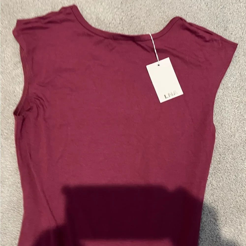 LNA Tee shirt Dress in Burgundy NWT L